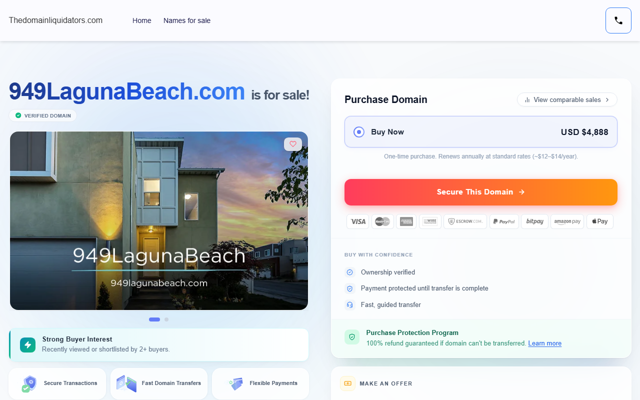 949lagunabeach.com screenshot