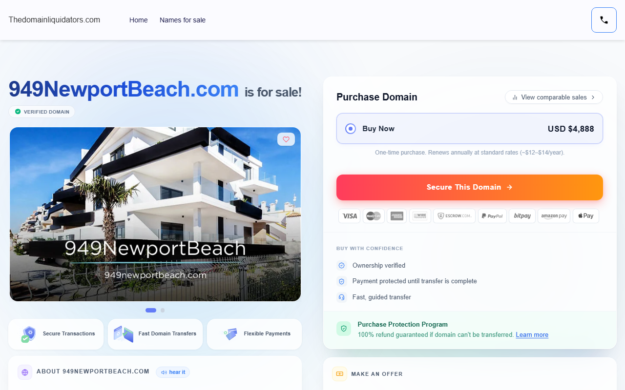 949newportbeach.com screenshot
