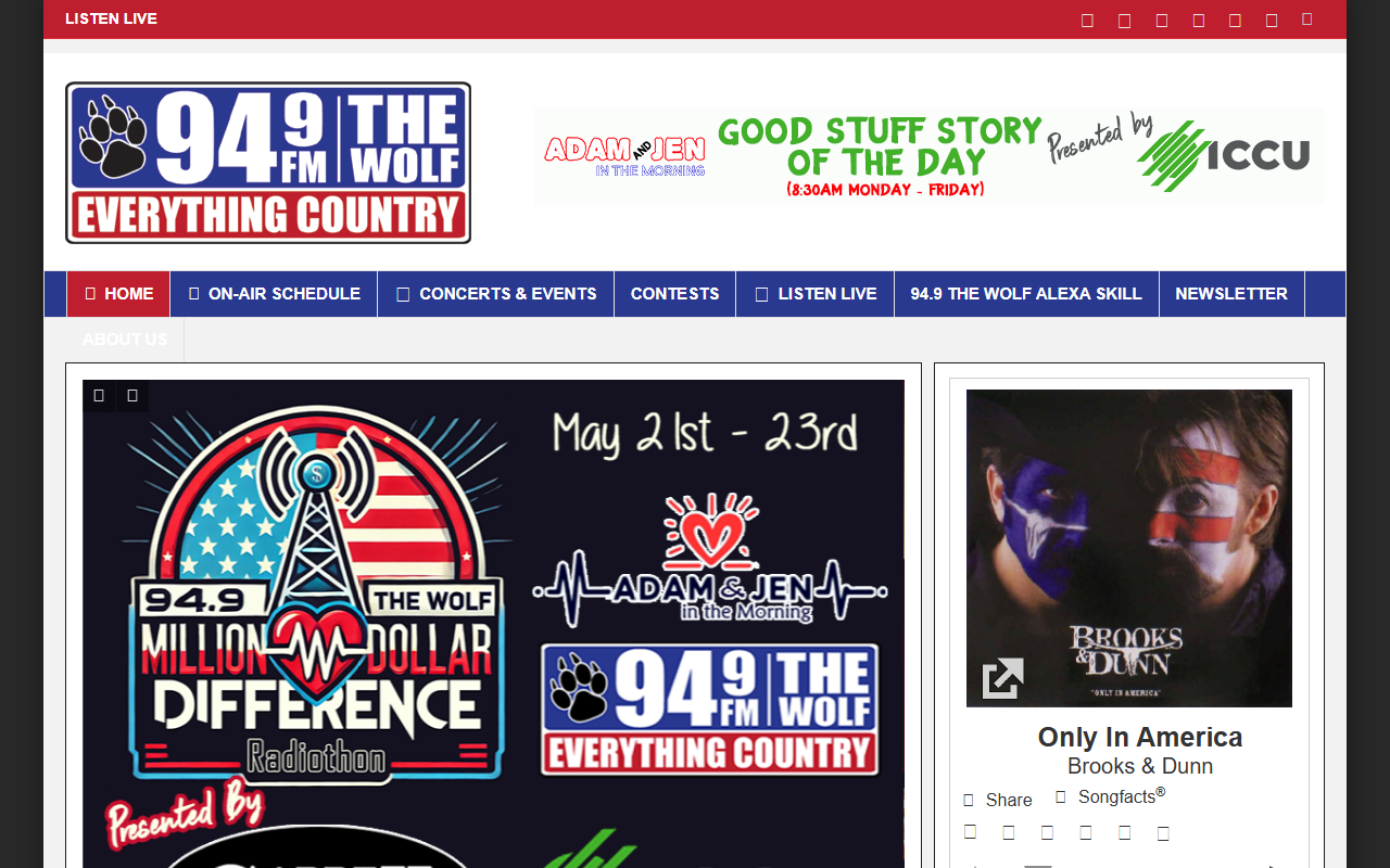 949thewolf.com screenshot