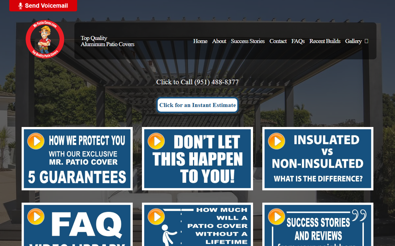 951-gutters.com screenshot