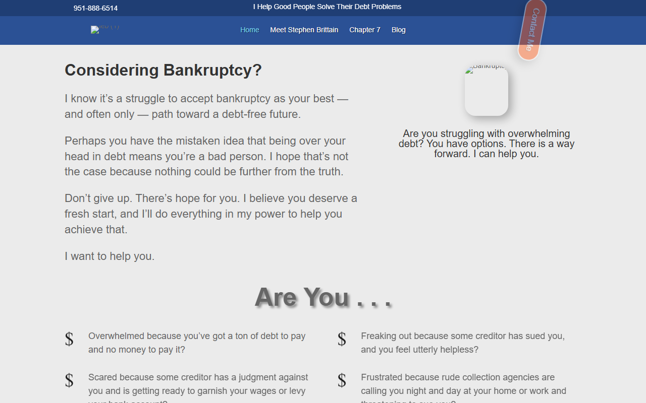951bankruptcy.com screenshot