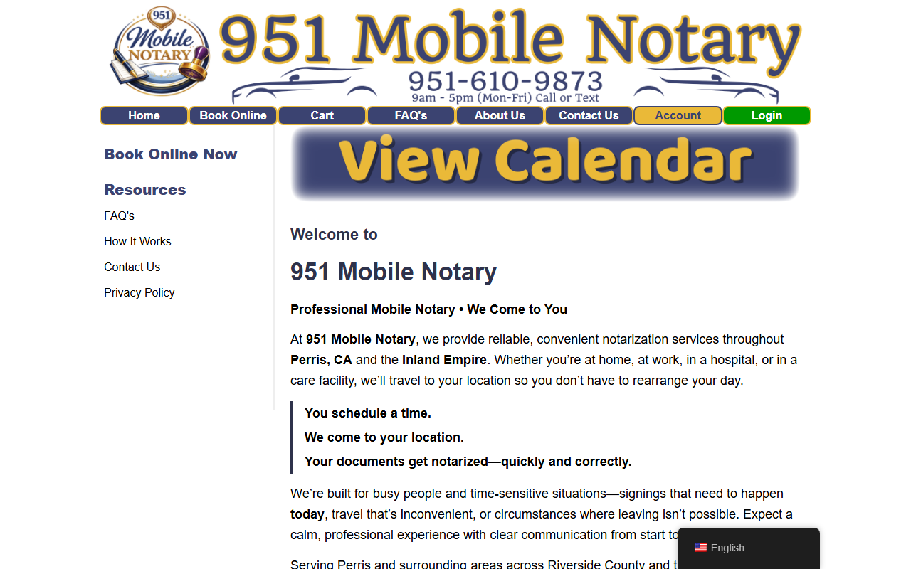 951mobilenotary.com screenshot
