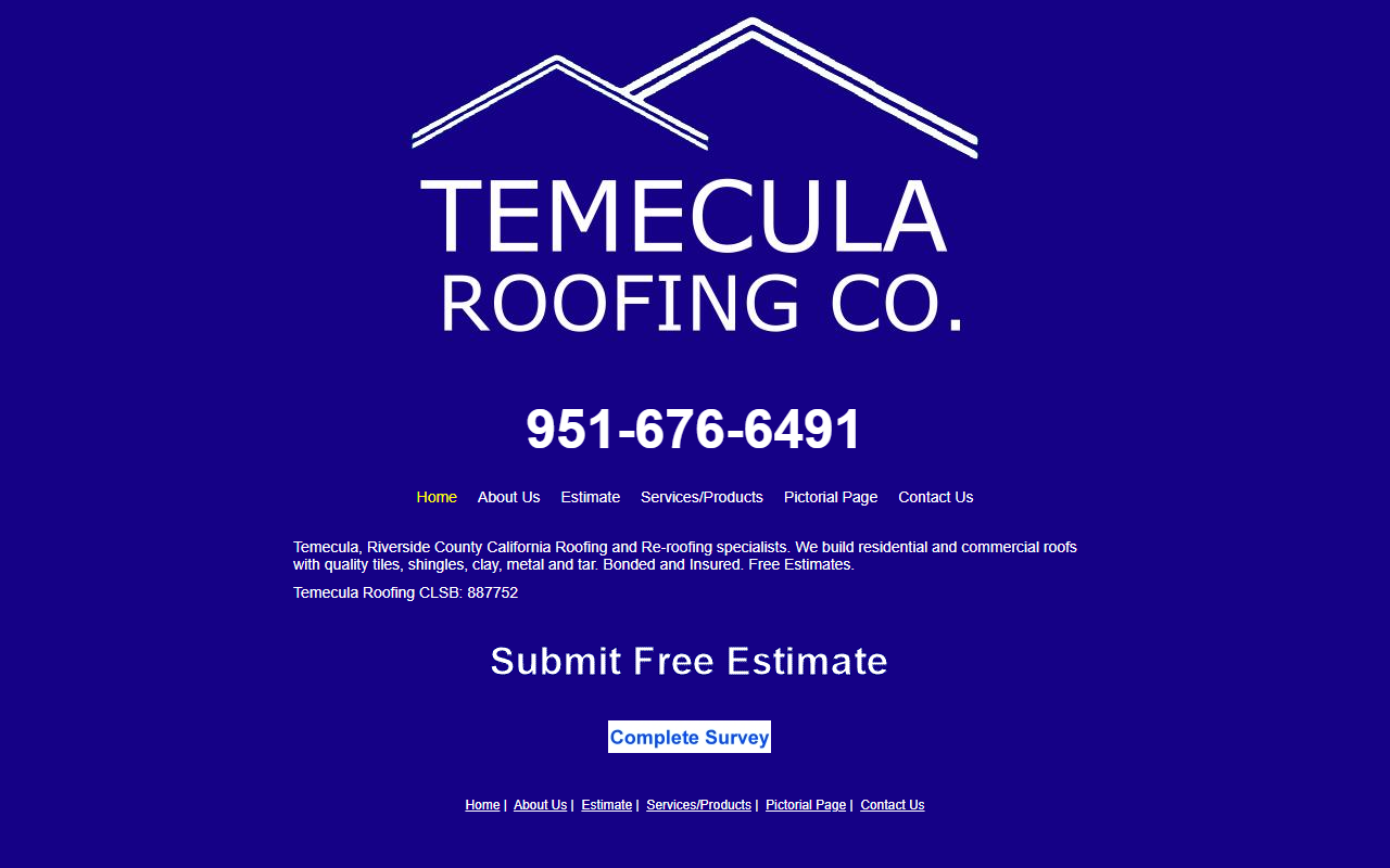 951roofing.com screenshot