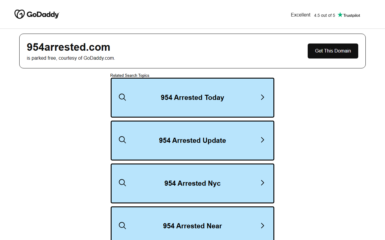 954arrested.com screenshot