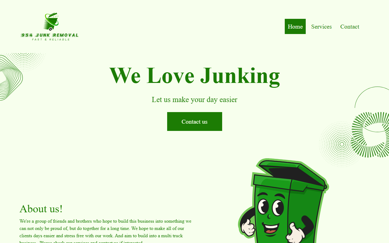 954junkremoval.com screenshot