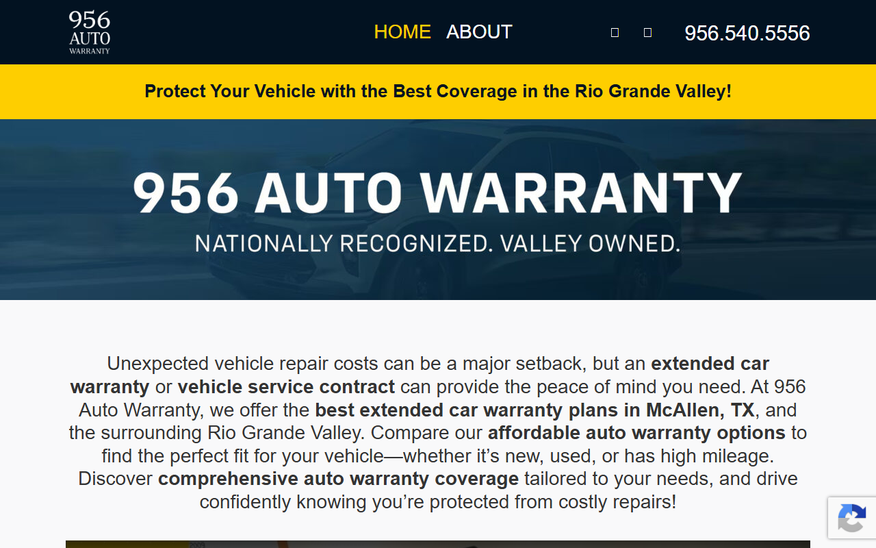 956autowarranty.com screenshot