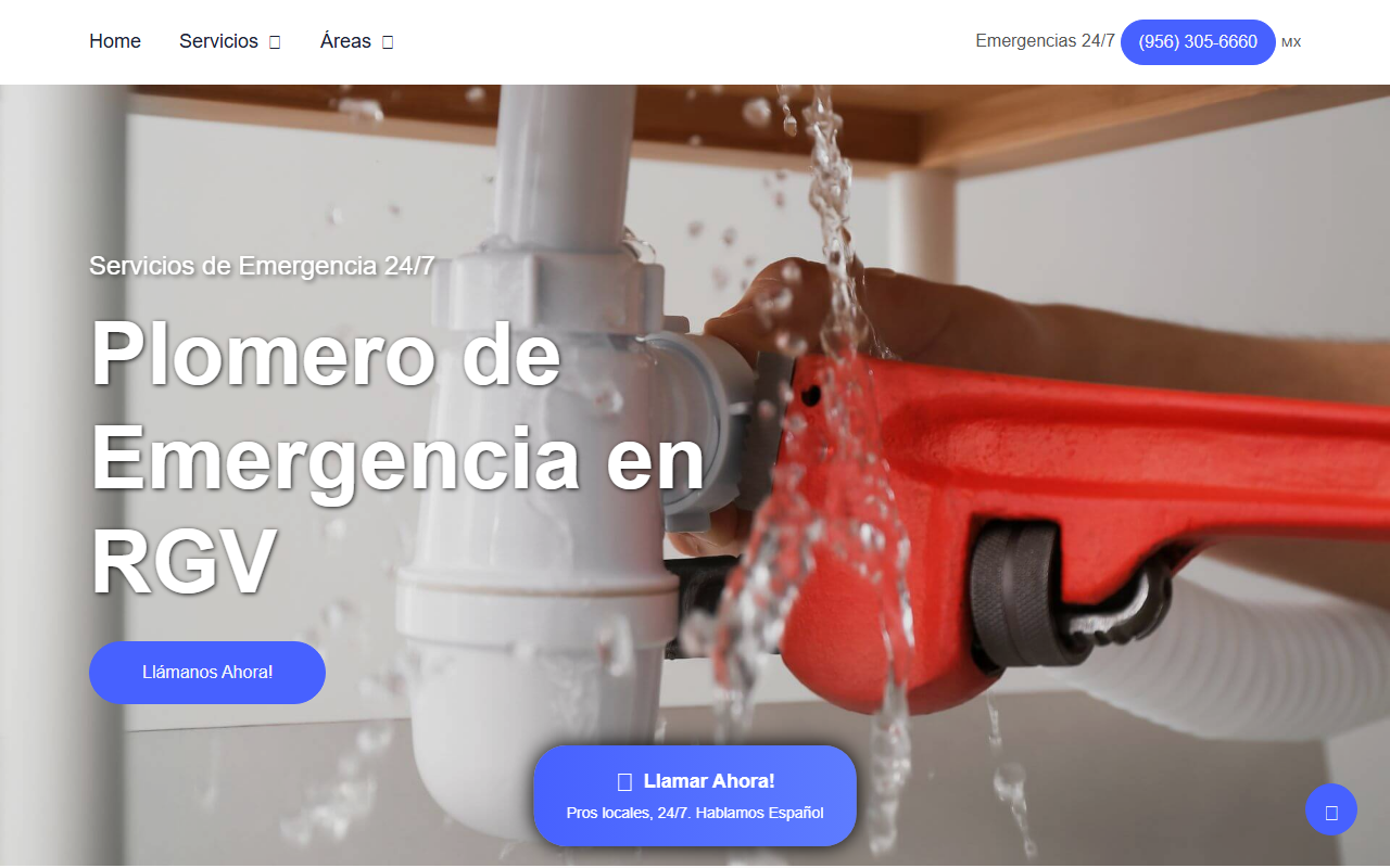 956plomero.com screenshot