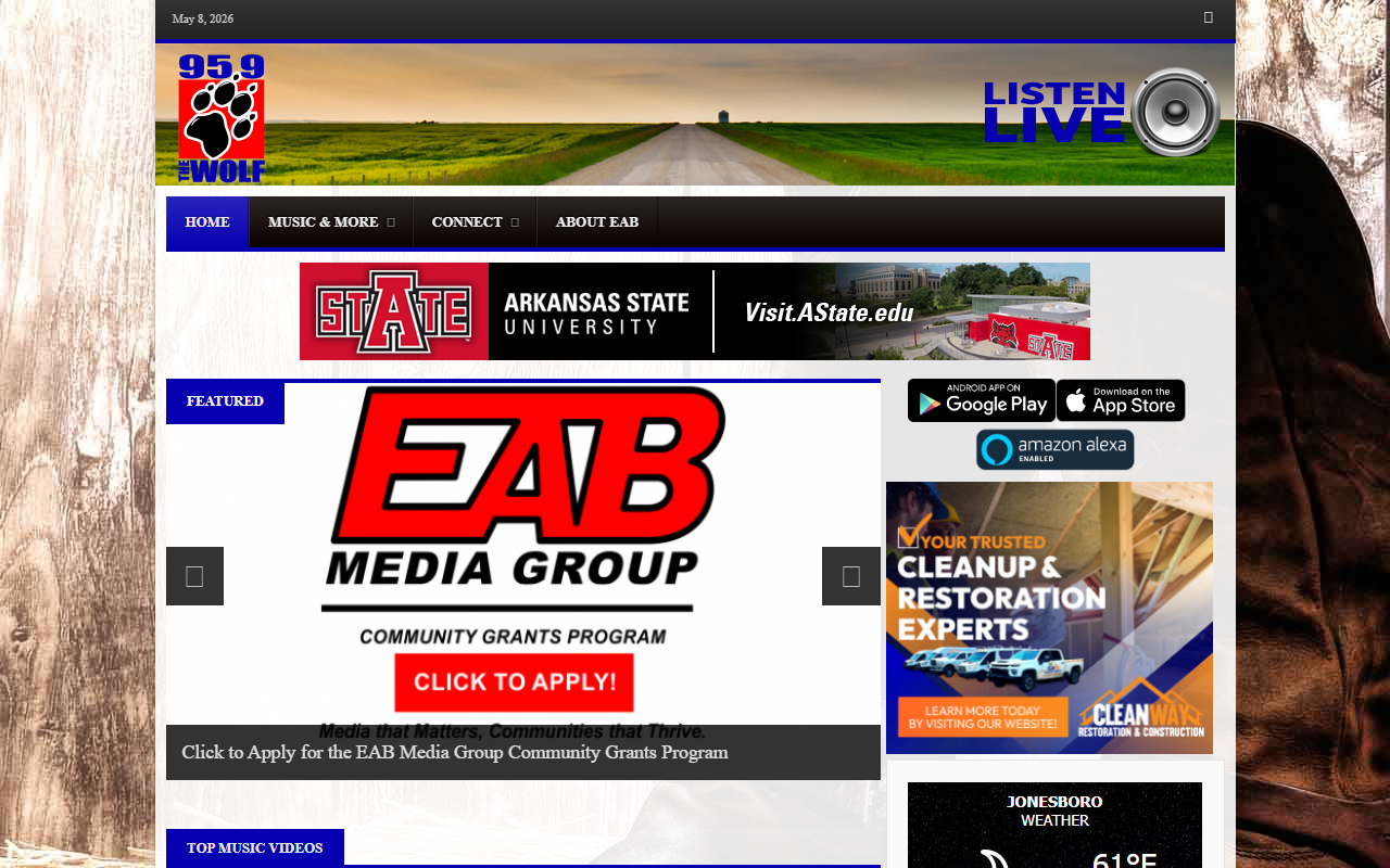 959thewolf.com screenshot