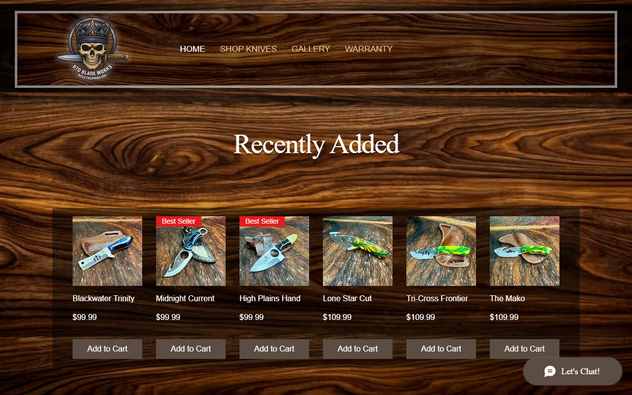 970bladeworks.com screenshot