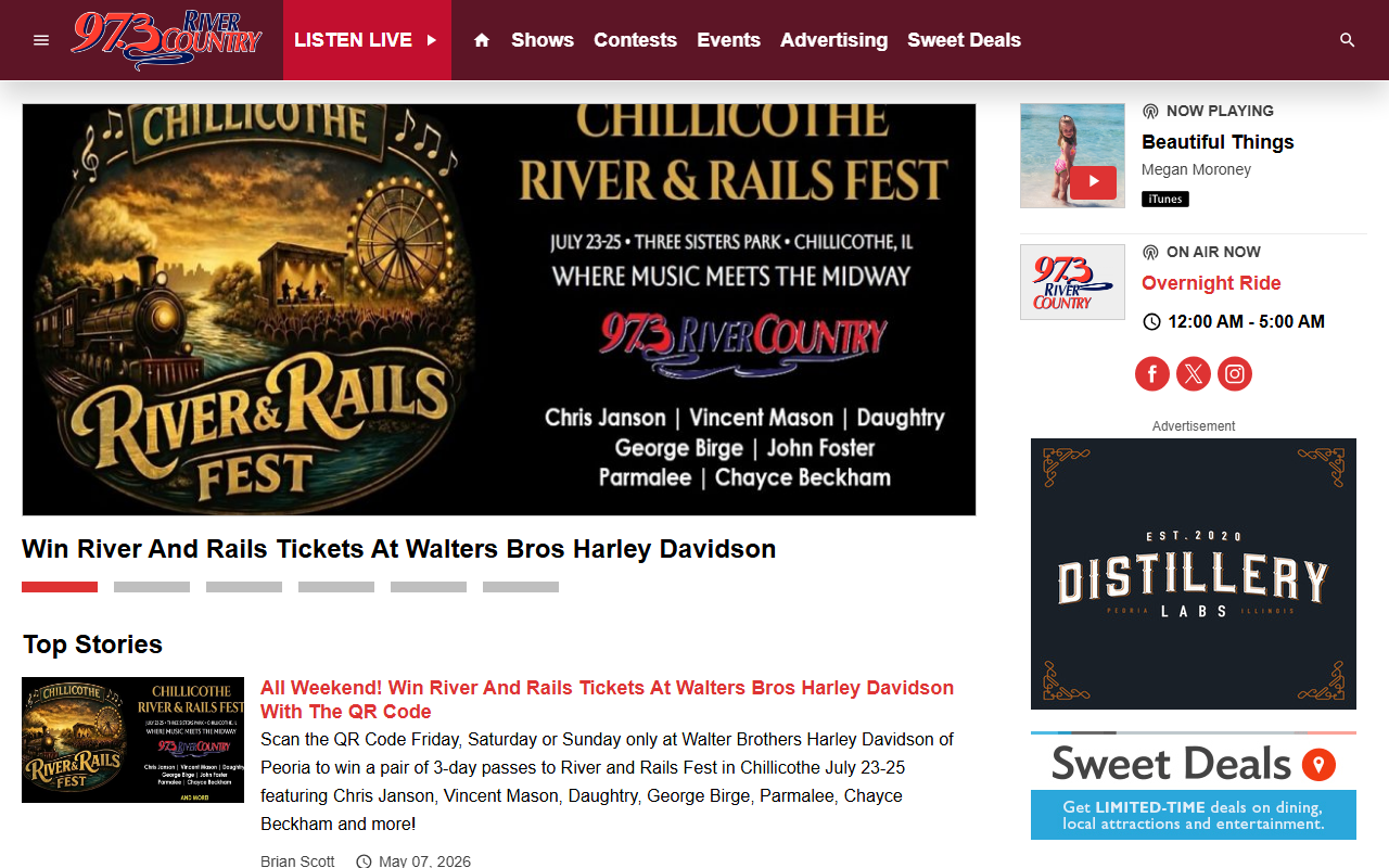 973nashfmpeoria.com screenshot