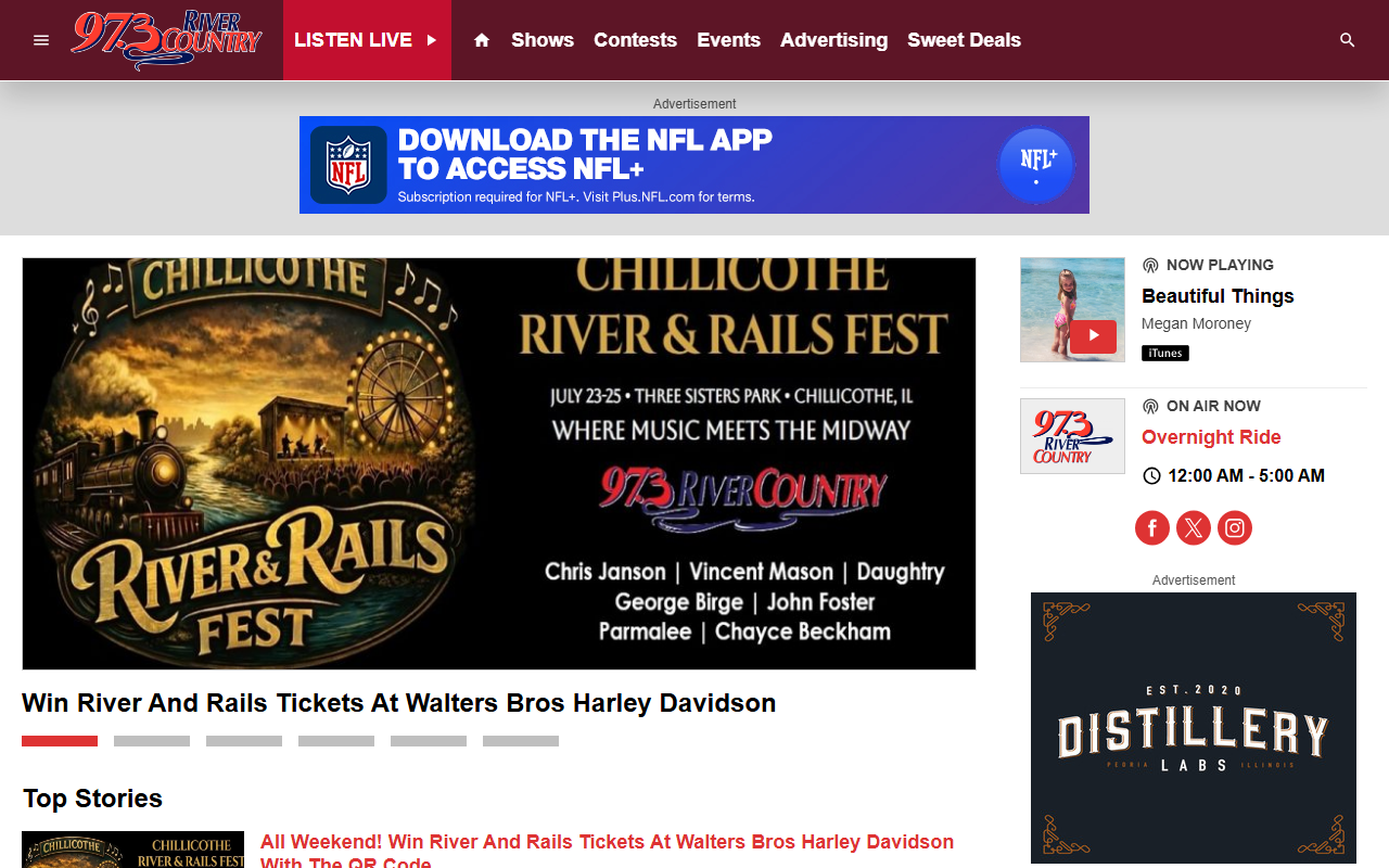 973rivercountry.com screenshot