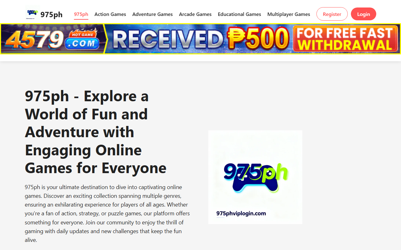 975phviplogin.com screenshot