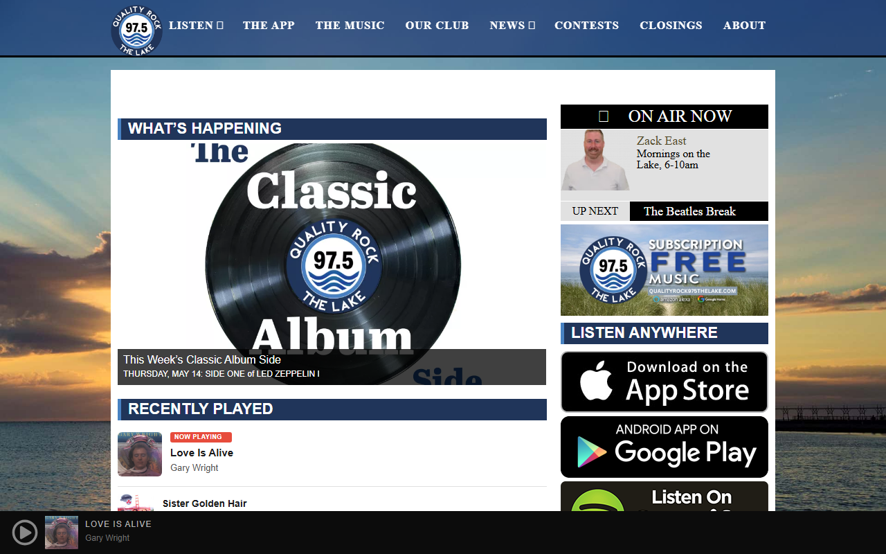 975thelake.com screenshot