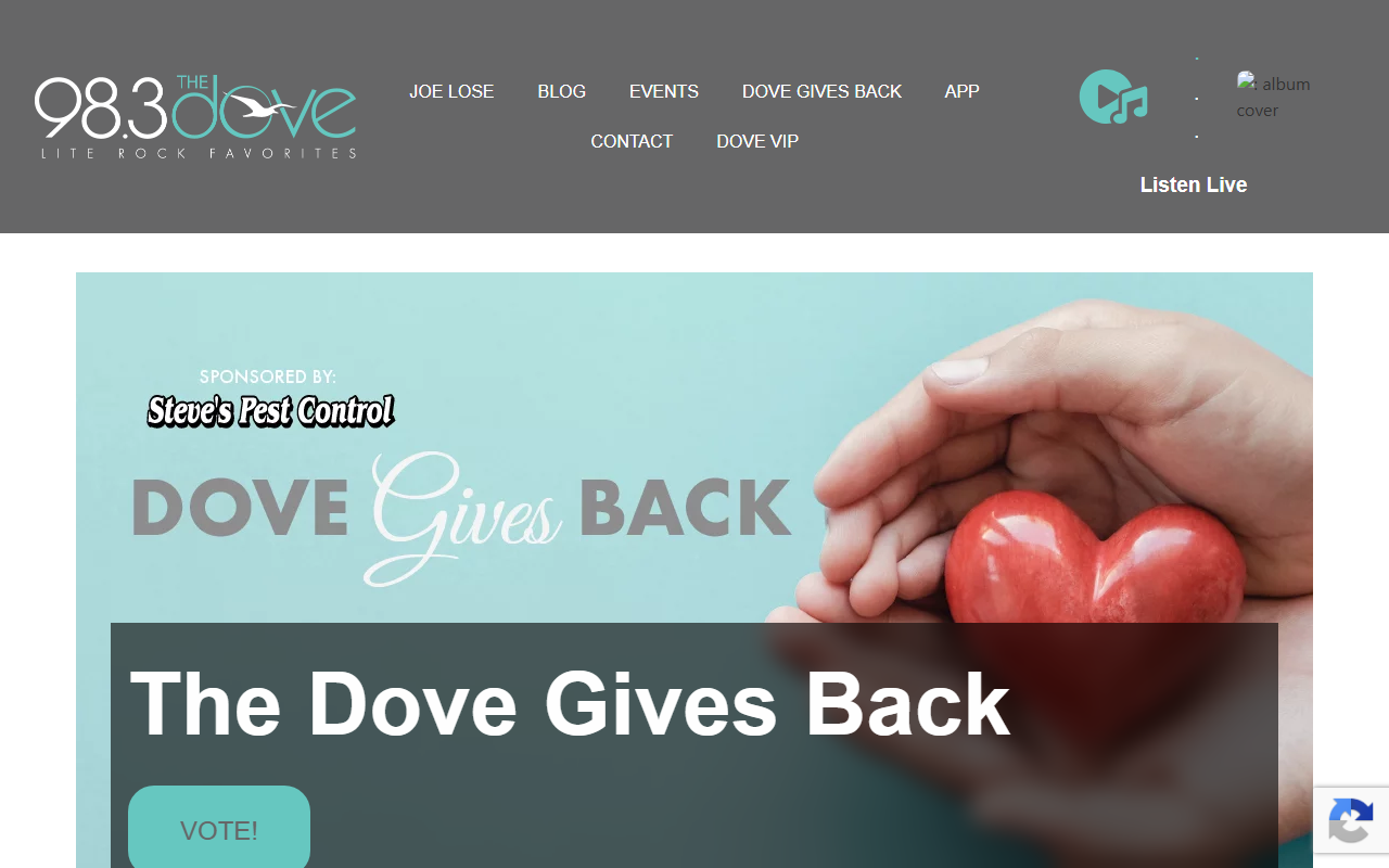 983thedove.com screenshot