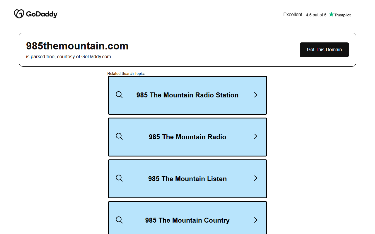 985themountain.com screenshot