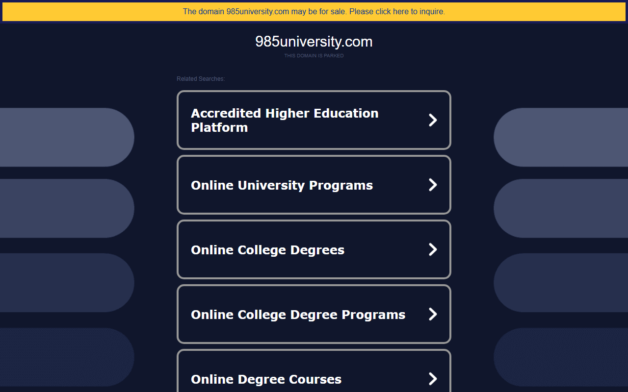 985university.com screenshot