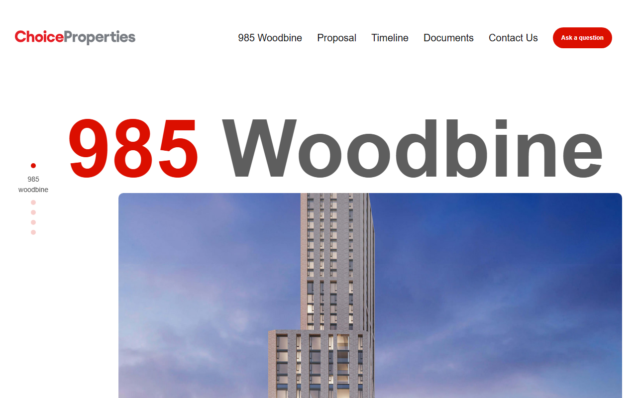 985woodbine.com screenshot