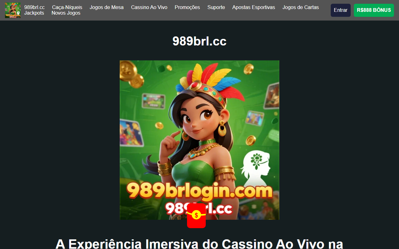 989brlogin.com screenshot