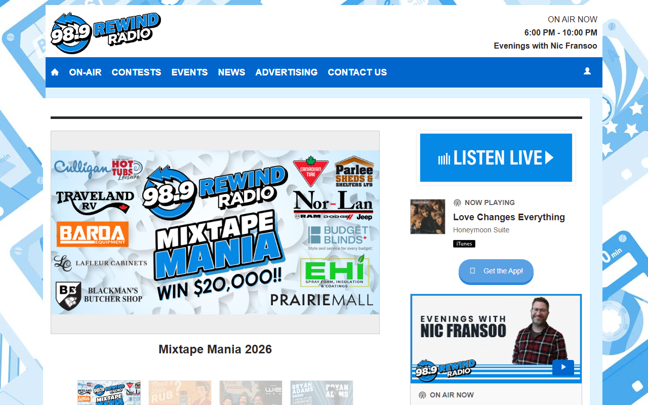 989rewindradio.com screenshot